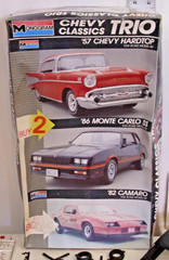 MONOGRAM CHEVY CLASSICS TRIO CAR BELAIR, MONTE CARLO & CAMARO 1:24 BOXED 6097