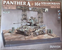 SUYATA 1/48 PANTHER A + 16t Strabokran w/Maintenance Diorama & Display Base