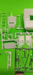 66 1966 Chevy Malibu SS 1/24 Body Hood Glass Bumper Interior Tub Frame Rear End