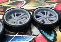 1/24 Resin: 26 Scale-Inch “ATL 404” Model Car Wheels/Tires,1/25, 3D Print
