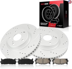 Torchbeam 11.66″ Front Vented Brake Kit Compatible with Toyota Camry 2007-2017,