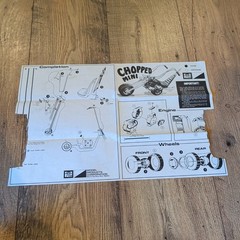 Lot Of 5 Vintage MPC Revell And Monogram Bicycle Model Kit Instructions