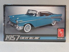 AMT 638/12 1957 CHEVY BEL AIR MODEL CAR KIT plastic race 1:25 Scale AMT638 NEW