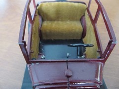 Vintage Hubley Toys Metal Built Model A Ford Victoria for Parts or Repairs