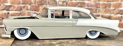 Resin 15-Inch “1958 Cadillac Fleetwood” Wheels, W/ Wide Whitewalls,1/24 Scale