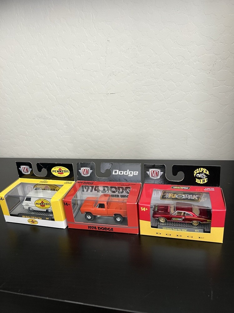 Detroit M2 Lot Of 3 New Dodge Lot Of 3 Ram, Super Bee Hemi, Penzoil