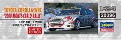 Hasegawa 1/24 Toyota Corolla WRC 2000 Monte Carlo Rally Plastic Model 20396