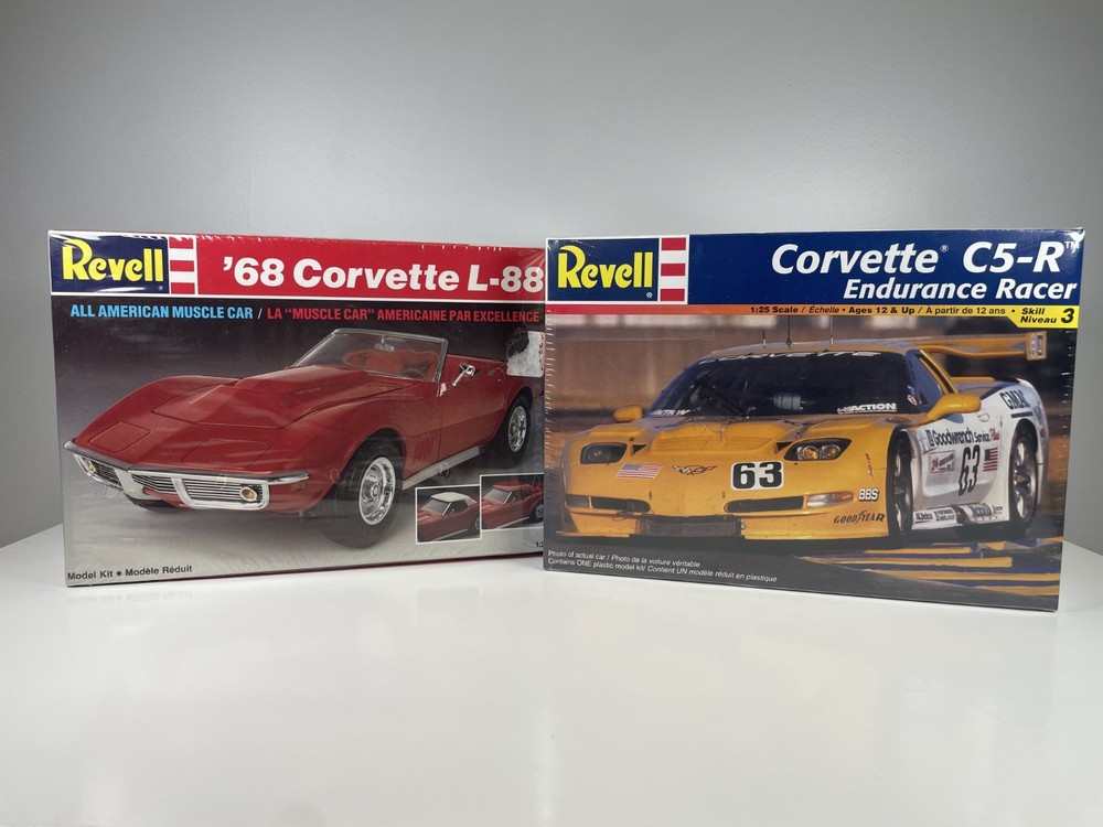 Revell Corvette C5-R Endurance Racer and ’68 Corvette L-88 1:25 BUNDLE