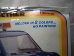 Revell POLICE VAN MODEL KIT (SEALED) 1979