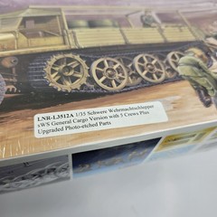 SEALED Great Wall Hobby L3512 1/35 Schwerer Wehrmachtschlepper sWS Cargo Model