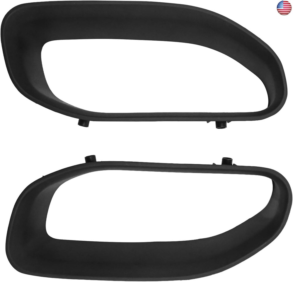 Anxingo Front Bumper Tow Hook Bezel Kit Replacement for Ram 1500 DT Body Style