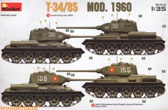 MINIART 37089 1/35 Scale T-34/85 MOD. 1960 Model Kit