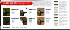 Hataka Hobby Paints US ARMY MERDC CAMOUFLAGE COLORS Acrylic Paint Set