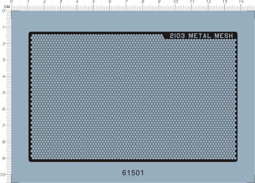 Detail Up Honeycomb Metal Mesh Fence Markings GDM Model Water Slide Decal Black