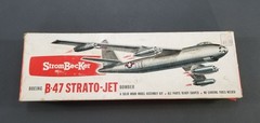 Strombecker Boeing B-47 Strato-Jet Bomber Wood Model Kit 1950s