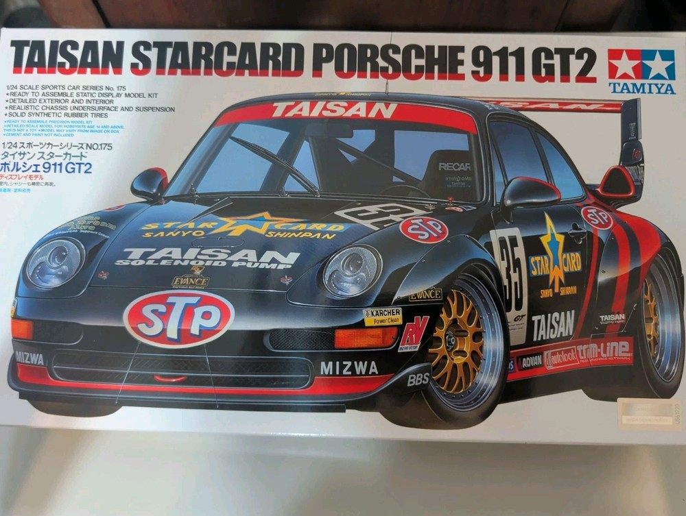 Tamiya 24175 Taisan Starcard Porsche 911GT2 1/24 Scale Plastic Model Kit