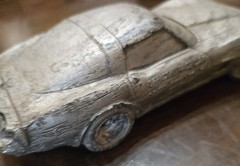 70s Chevy Corvette 7¼ Promo Car Silver Gray Offical Pace Car Plastic Paperweight