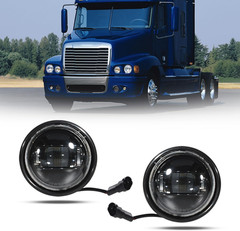 LED Fog Lamp Compatible with Freightliner Century 2007 Semi Truck,Black Color Fo