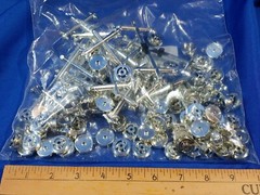 NOS Replacement Part LOT Chrome Plastic Rim Hubcap Wheel VTG Car Truck Tractor