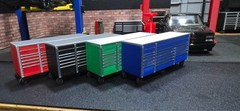 1/24 scale tool box-red- for model displays or diorama