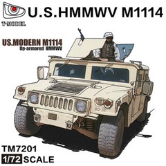 T-Model TM7201 1:72 US.MODERN M1114 Up-armored HMMWV MODEL KIT