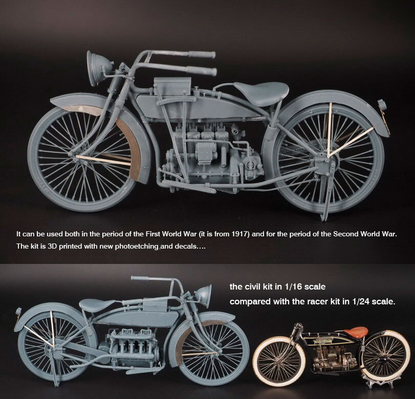 CIX Models 1/16 4-cylinder Motorcycle Civil Version