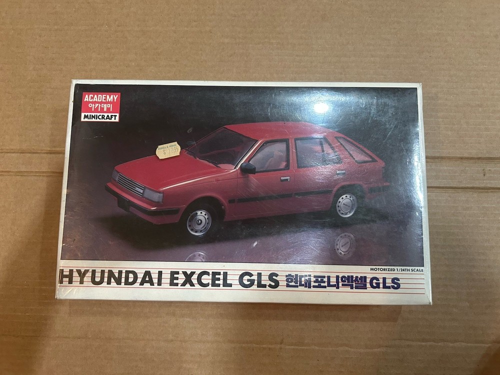 Academy 1/24 Hyundai Excel GLS – Brand New In Factory Sealed Box