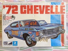 SUPER RARE! **FACTORY-SEALED *ORIGINAL VINTAGE MPC 1972 CHEVELLE 3-WAY KIT *NIB!