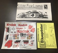 1/25 Ernie Irvan Kodak NASCAR Chevrolet Monte Carlo Plastic Model Kit 1990 Used