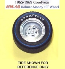 #HM10 – 1960’s/1970’s Holman Moody 10″ Wide Wheels – 1/25 – PPP Model Kit – LQQK
