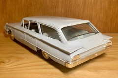 Vintage 1960 Hubley Light Blue Ford Station Wagon Dealer Promo Authentic Scale