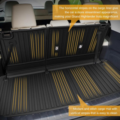 Cargo Mat Compatible with 2024 2025 2026 Toyota Grand Highlander: Cargo Liner wi