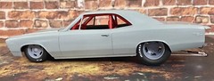 1/24 Scale: Resin 17/15-inch Vintage Halibrand Gasser Drag Wheels W/ Slicks