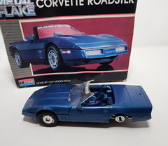 Monogram Metal Flake 1987 Corvette Roadster Model Kit # 2742 Prebuilt