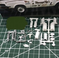 427 454 Chevy Pro Stock Race ENGINE W Tunnel Ram NO Headers 1:25 LBR Model Parts