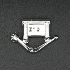 AMT Ertl 8598 ’55 Chevy Stepside Parts Kit Bash Chrome Floor Shift #515
