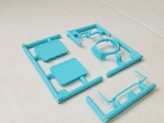 1957 Corvette SHROUD HOSES RADIATOR SWAY BAR from AMT 1:25 Model Kit 57