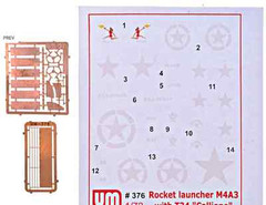 Unimodel 376 Rocket Launcher M4A3 with T34 Calliope WWII 1/72 scale model kit