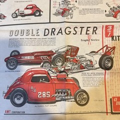 1/25 AMT Blueprinter Fiat Double Dragster Complete Factory Sealed Parts