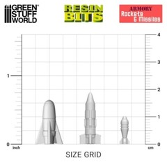 3D printed set: Rockets and Missiles – Ammo Modelling Military Wargames