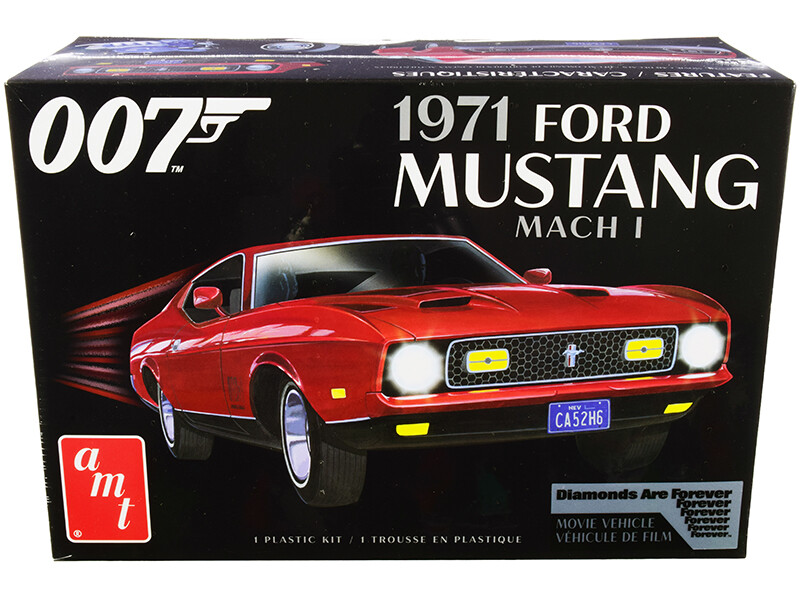 AMT AMT1187M Skill 2 Model Kit 1971 Ford Mustang Mach 1 (1971) Movie 1/25 Scale