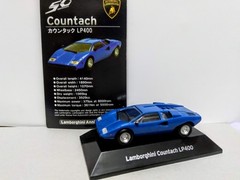 F-Toys 1/64 HO plastic model – Lamborghini Contach LP400 Racing Car Blue