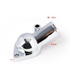 Chrome Water Neck Thermostat Housing Fit For Chevy V8 5.7L 350 454 21 Degree