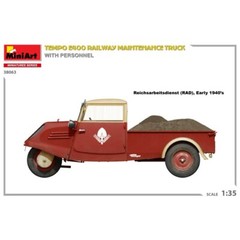 Miniart #38063 1/35 Tempo E400 Railway Maintenance Truck with Personnel