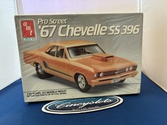 CHEVELLE SS 396 1967 PRO STREET MODEL Car AMT KIT 1/25 SCALE 1990 Hot Rod