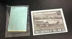 Chevrolet Bel Air Super Stock 409 Don Nicholson’s 1962 Dyno Tuned SS/S AMT 1/25