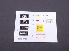 AMT 1957 Chevrolet Bel Air 1:25 Model #8315 – PARTS – DECAL SHEET