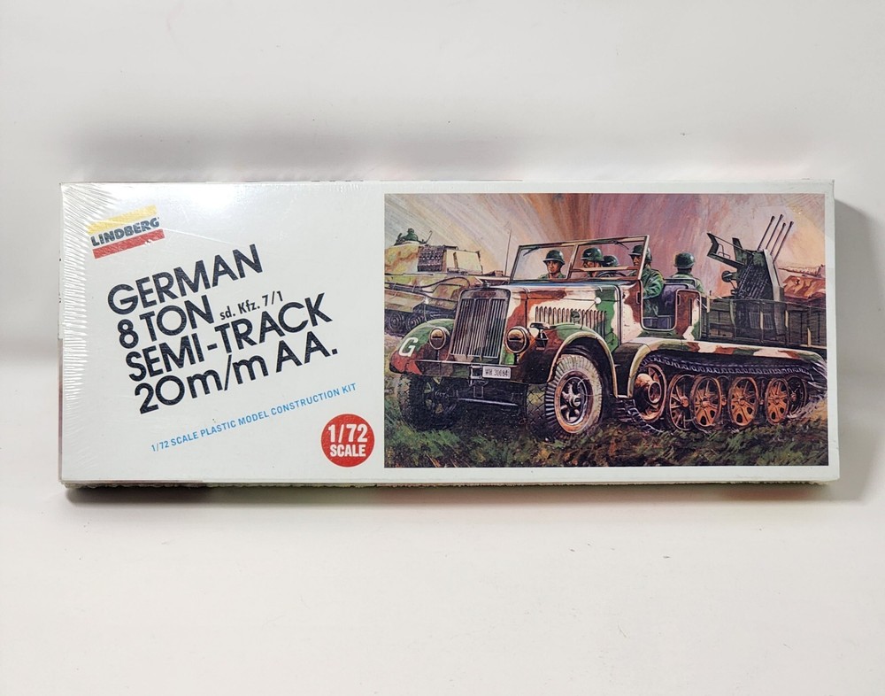 German Sd.Kfz.7/1 8 Ton Half Track Quad 20m/m AA. 1/72 Scale Model 1974 Sealed