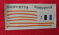Vintage Classic Car Decal Sheets & Instructions – Corvette, 55 Chevy, Willy’s
