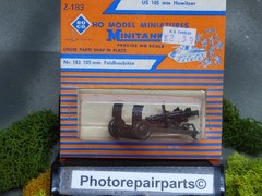 Roco Minitanks / (NEW) 1/87 WWII US 105mm Field Howitzer Lot # 7510K©